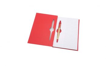 Cuaderno Hojas Troqueladas - Rojo